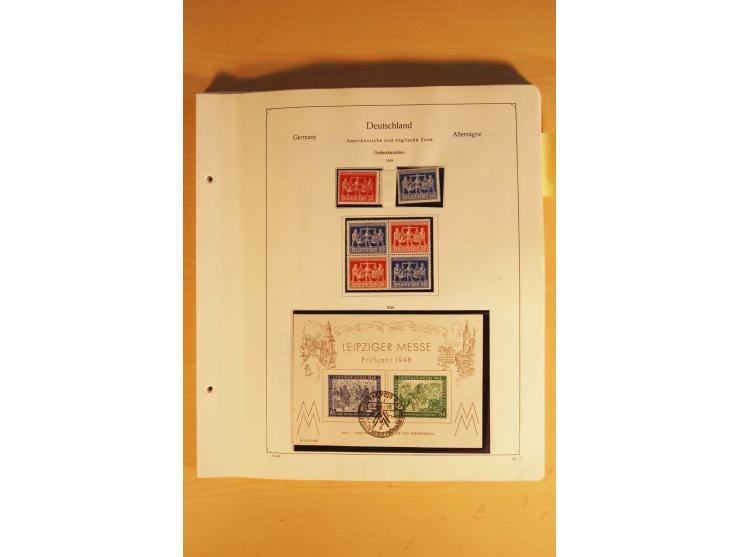 1945/49, vorwiegend postfrische Sammlung mit zahlreichen besseren Werten, spezialisiert zusammengetragen mit einer Vielzahl a