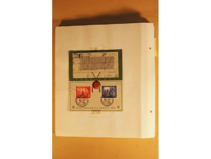 1945/49, vorwiegend postfrische Sammlung mit zahlreichen besseren Werten, spezialisiert zusammengetragen mit einer Vielzahl a