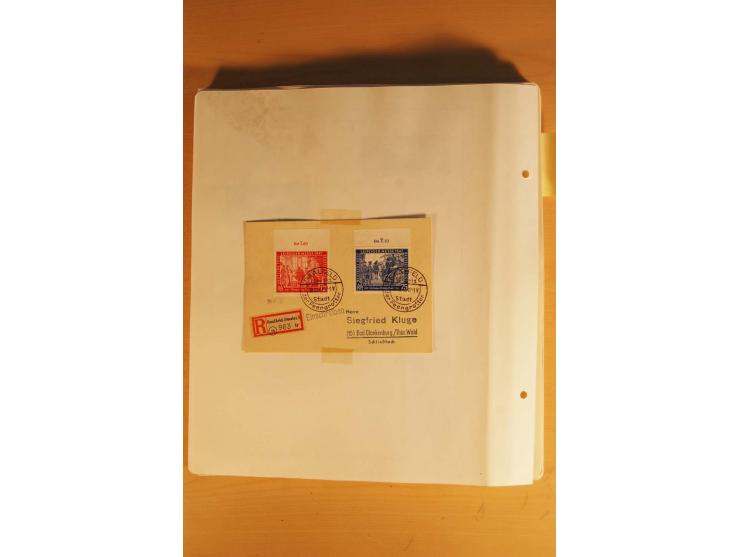 1945/49, vorwiegend postfrische Sammlung mit zahlreichen besseren Werten, spezialisiert zusammengetragen mit einer Vielzahl a