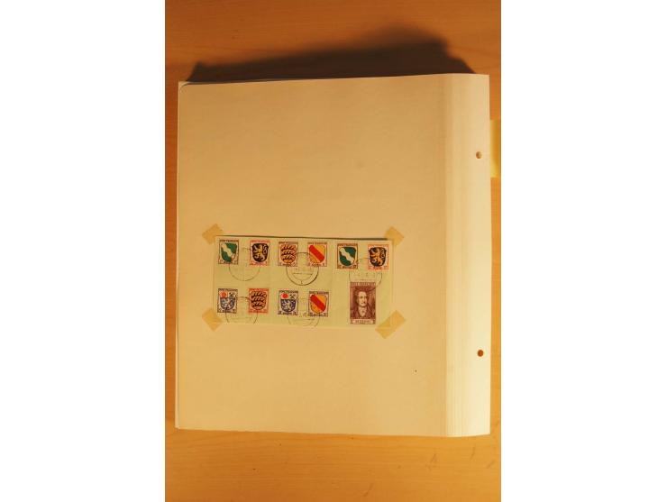 1945/49, vorwiegend postfrische Sammlung mit zahlreichen besseren Werten, spezialisiert zusammengetragen mit einer Vielzahl a