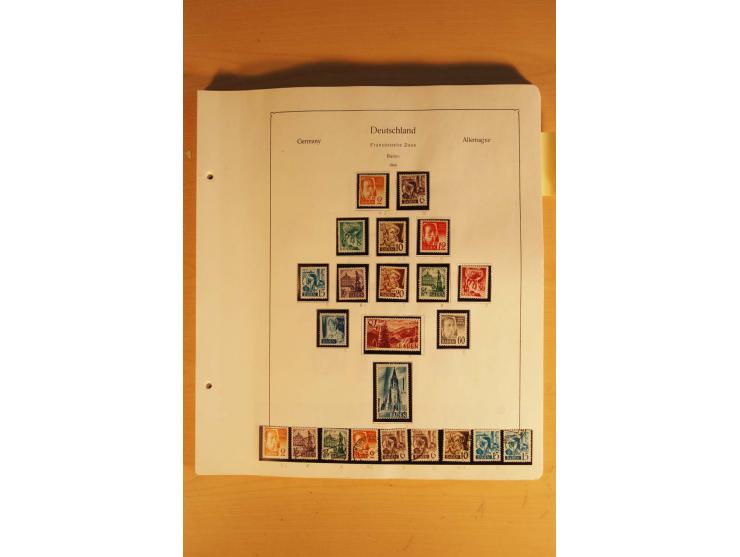 1945/49, vorwiegend postfrische Sammlung mit zahlreichen besseren Werten, spezialisiert zusammengetragen mit einer Vielzahl a