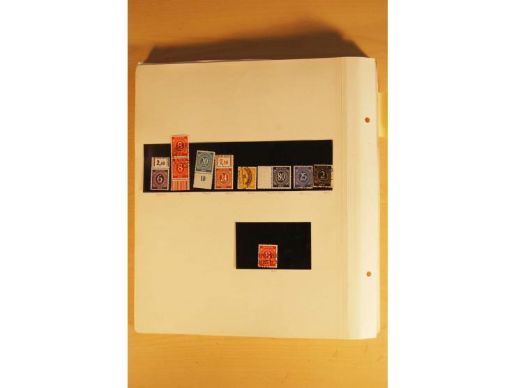 1945/49, vorwiegend postfrische Sammlung mit zahlreichen besseren Werten, spezialisiert zusammengetragen mit einer Vielzahl a