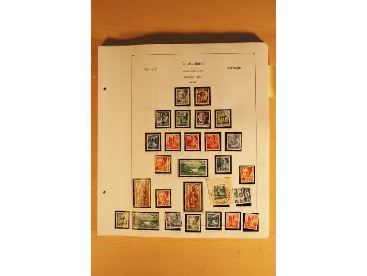 1945/49, vorwiegend postfrische Sammlung mit zahlreichen besseren Werten, spezialisiert zusammengetragen mit einer Vielzahl a