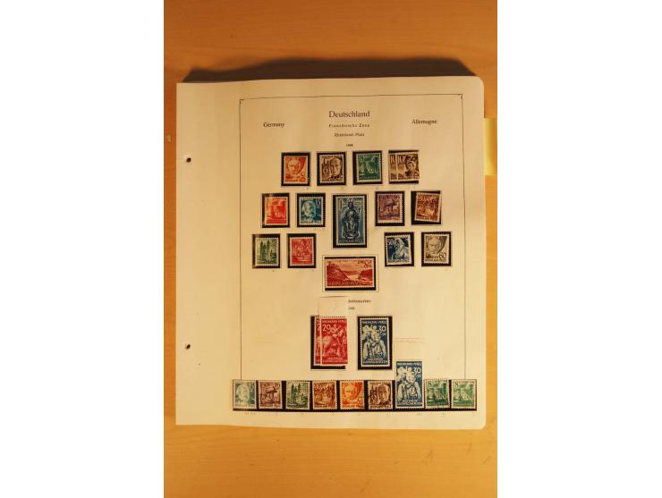 1945/49, vorwiegend postfrische Sammlung mit zahlreichen besseren Werten, spezialisiert zusammengetragen mit einer Vielzahl a