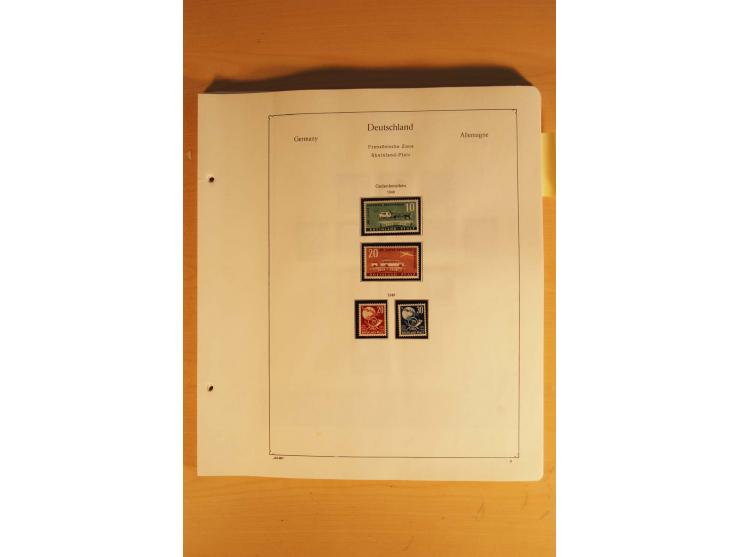 1945/49, vorwiegend postfrische Sammlung mit zahlreichen besseren Werten, spezialisiert zusammengetragen mit einer Vielzahl a