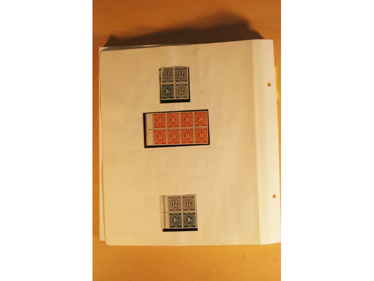 1945/49, vorwiegend postfrische Sammlung mit zahlreichen besseren Werten, spezialisiert zusammengetragen mit einer Vielzahl a