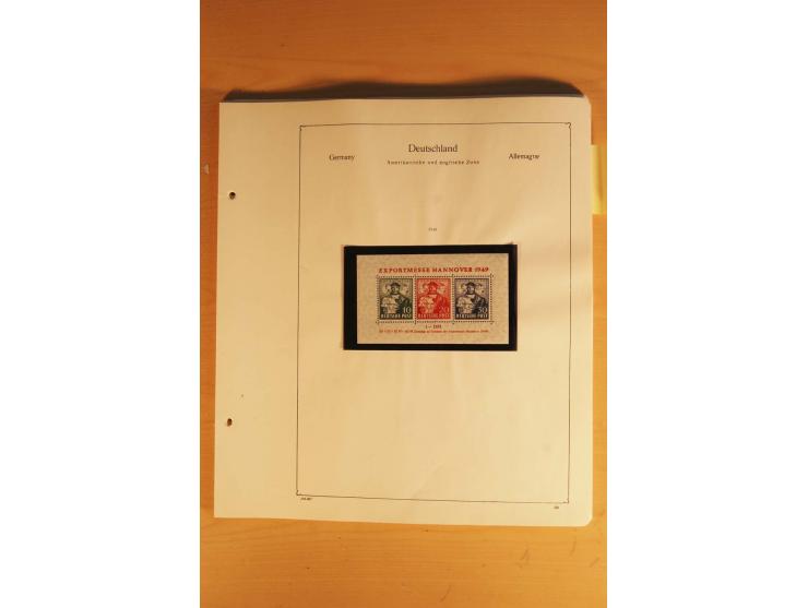 1945/49, vorwiegend postfrische Sammlung mit zahlreichen besseren Werten, spezialisiert zusammengetragen mit einer Vielzahl a