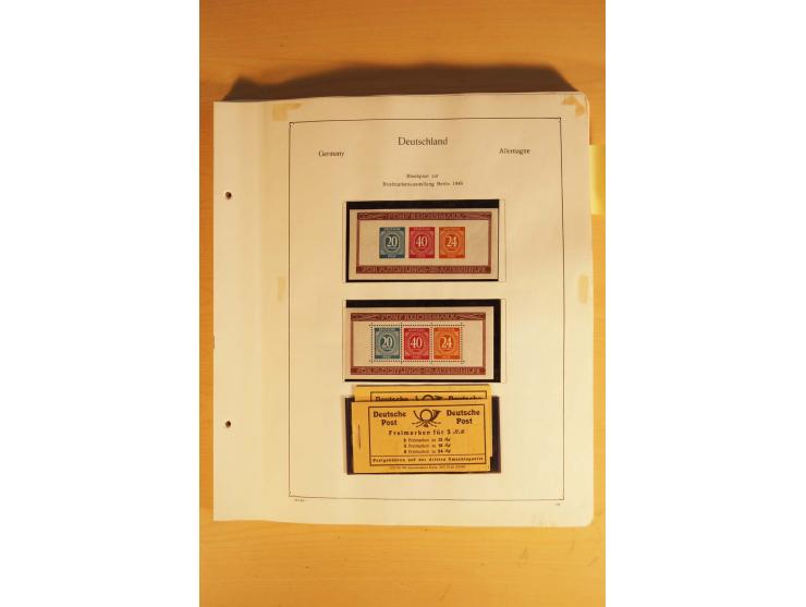1945/49, vorwiegend postfrische Sammlung mit zahlreichen besseren Werten, spezialisiert zusammengetragen mit einer Vielzahl a