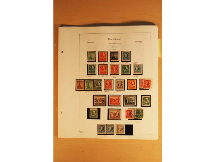 1945/49, vorwiegend postfrische Sammlung mit zahlreichen besseren Werten, spezialisiert zusammengetragen mit einer Vielzahl a