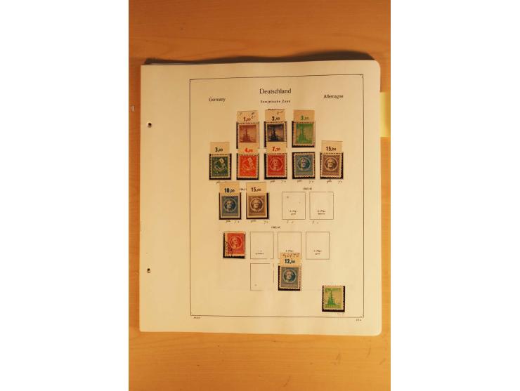 1945/49, vorwiegend postfrische Sammlung mit zahlreichen besseren Werten, spezialisiert zusammengetragen mit einer Vielzahl a