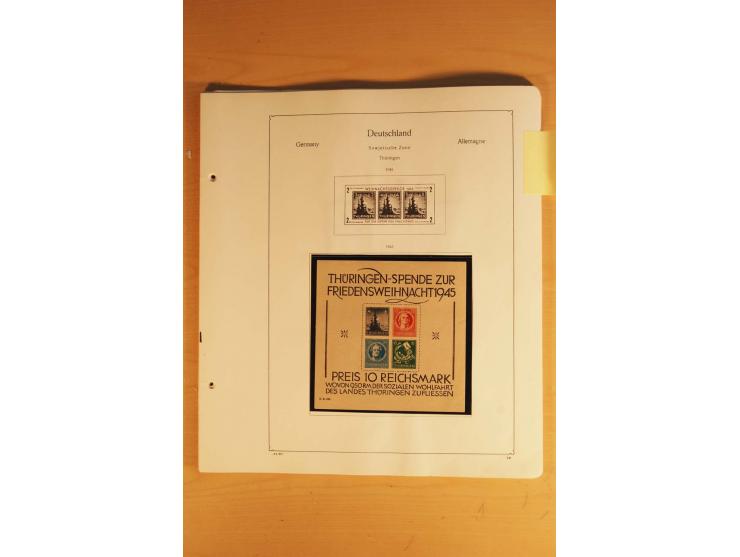 1945/49, vorwiegend postfrische Sammlung mit zahlreichen besseren Werten, spezialisiert zusammengetragen mit einer Vielzahl a
