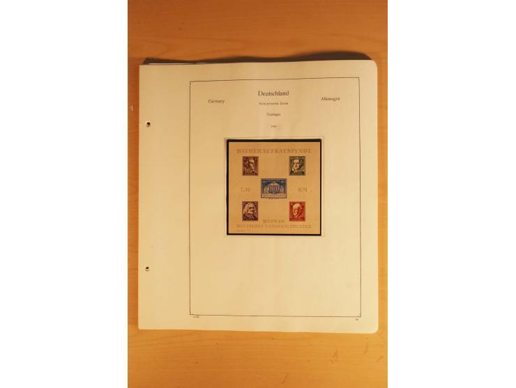 1945/49, vorwiegend postfrische Sammlung mit zahlreichen besseren Werten, spezialisiert zusammengetragen mit einer Vielzahl a