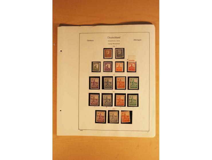 1945/49, vorwiegend postfrische Sammlung mit zahlreichen besseren Werten, spezialisiert zusammengetragen mit einer Vielzahl a