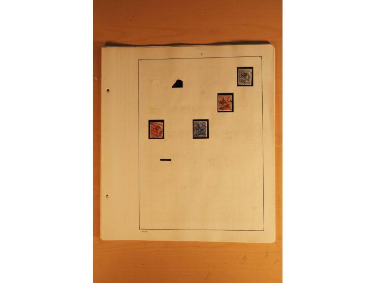 1945/49, vorwiegend postfrische Sammlung mit zahlreichen besseren Werten, spezialisiert zusammengetragen mit einer Vielzahl a