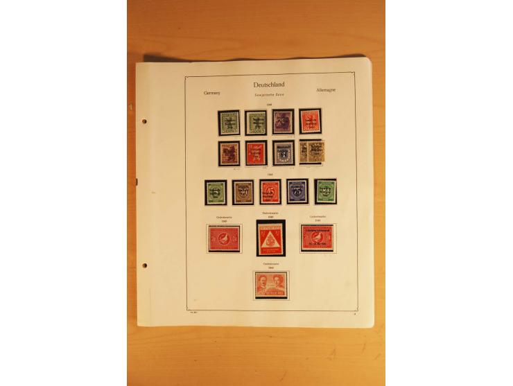 1945/49, vorwiegend postfrische Sammlung mit zahlreichen besseren Werten, spezialisiert zusammengetragen mit einer Vielzahl a