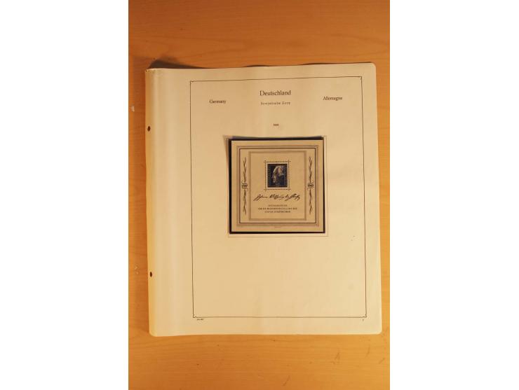 1945/49, vorwiegend postfrische Sammlung mit zahlreichen besseren Werten, spezialisiert zusammengetragen mit einer Vielzahl a