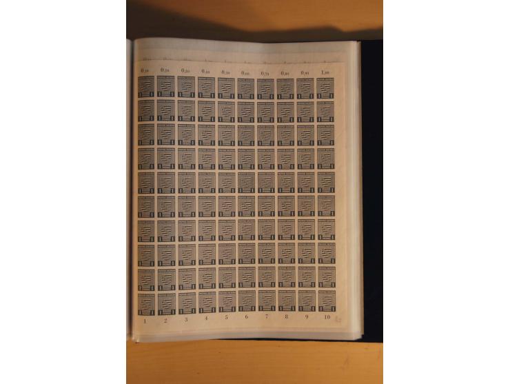 1945/48, Bogensammlung mit u.a. Mi.-Nr. 29-40y, 37za und 39za, Bogensignatur Kramp BPP, und 206wbx, jeder Wert sign. Paul BPP