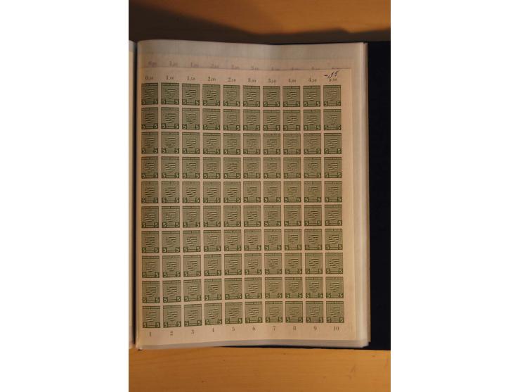 1945/48, Bogensammlung mit u.a. Mi.-Nr. 29-40y, 37za und 39za, Bogensignatur Kramp BPP, und 206wbx, jeder Wert sign. Paul BPP