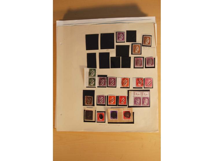 1945/49, sehr umfangreiche, ungebrauchte/postfrische und gestempelte Sammlung inkl. einiger Lokalausgaben mit vielen Farben, 