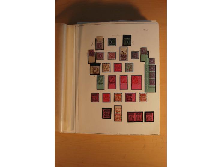 1945/49, sehr umfangreiche, ungebrauchte/postfrische und gestempelte Sammlung inkl. einiger Lokalausgaben mit vielen Farben, 