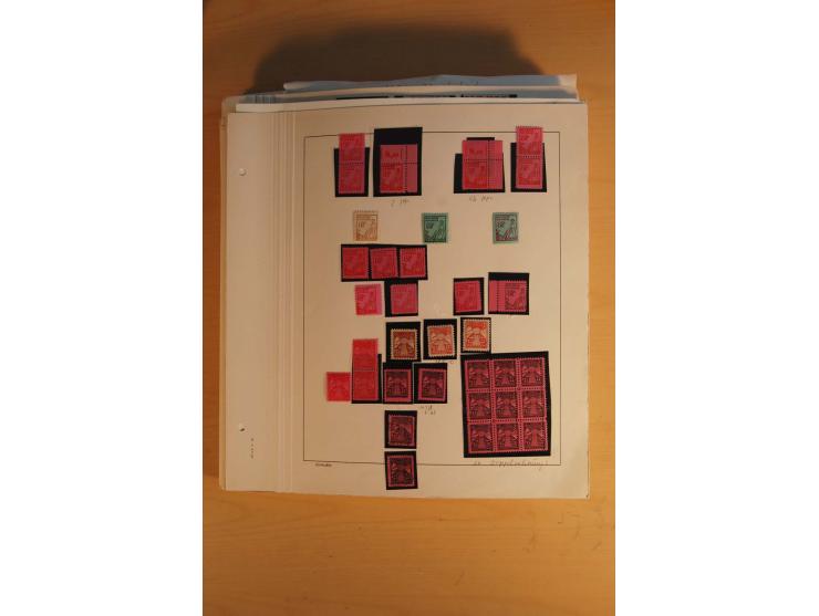 1945/49, sehr umfangreiche, ungebrauchte/postfrische und gestempelte Sammlung inkl. einiger Lokalausgaben mit vielen Farben, 