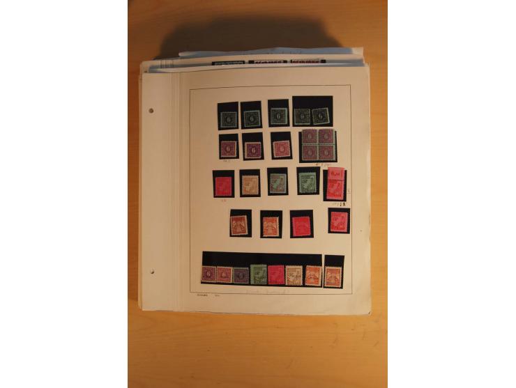 1945/49, sehr umfangreiche, ungebrauchte/postfrische und gestempelte Sammlung inkl. einiger Lokalausgaben mit vielen Farben, 