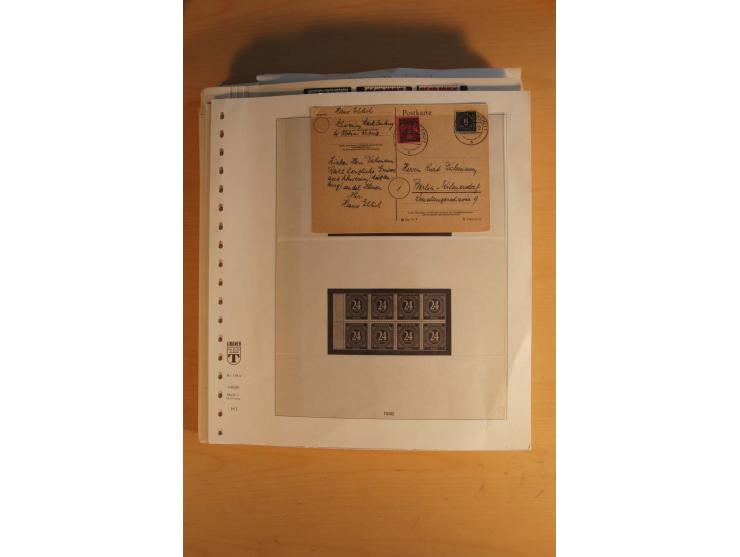 1945/49, sehr umfangreiche, ungebrauchte/postfrische und gestempelte Sammlung inkl. einiger Lokalausgaben mit vielen Farben, 