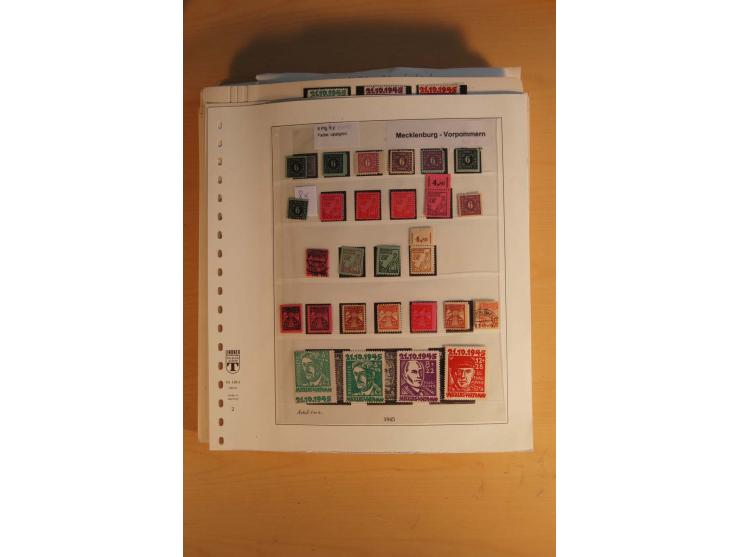 1945/49, sehr umfangreiche, ungebrauchte/postfrische und gestempelte Sammlung inkl. einiger Lokalausgaben mit vielen Farben, 