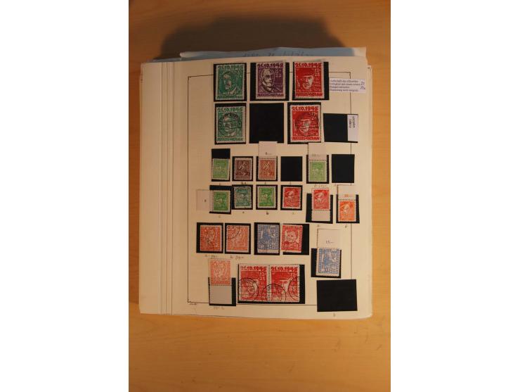 1945/49, sehr umfangreiche, ungebrauchte/postfrische und gestempelte Sammlung inkl. einiger Lokalausgaben mit vielen Farben, 