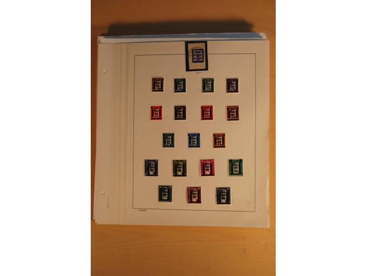 1945/49, sehr umfangreiche, ungebrauchte/postfrische und gestempelte Sammlung inkl. einiger Lokalausgaben mit vielen Farben, 