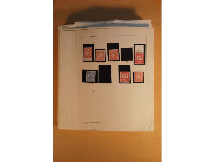 1945/49, sehr umfangreiche, ungebrauchte/postfrische und gestempelte Sammlung inkl. einiger Lokalausgaben mit vielen Farben, 
