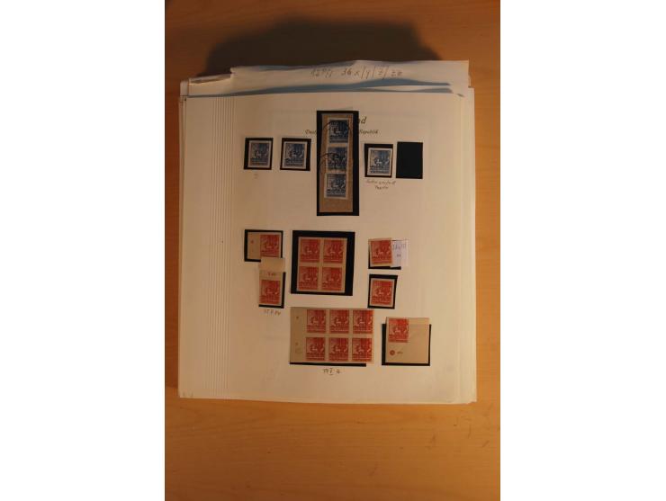 1945/49, sehr umfangreiche, ungebrauchte/postfrische und gestempelte Sammlung inkl. einiger Lokalausgaben mit vielen Farben, 
