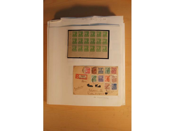 1945/49, sehr umfangreiche, ungebrauchte/postfrische und gestempelte Sammlung inkl. einiger Lokalausgaben mit vielen Farben, 