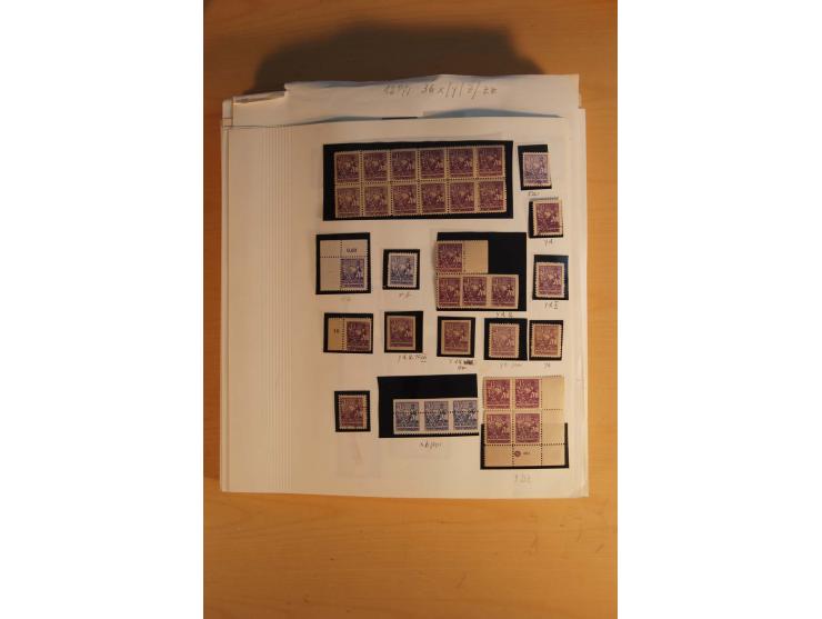 1945/49, sehr umfangreiche, ungebrauchte/postfrische und gestempelte Sammlung inkl. einiger Lokalausgaben mit vielen Farben, 