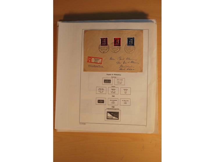 1945/49, sehr umfangreiche, ungebrauchte/postfrische und gestempelte Sammlung inkl. einiger Lokalausgaben mit vielen Farben, 