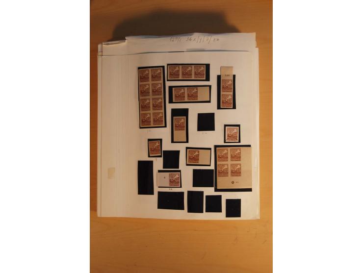1945/49, sehr umfangreiche, ungebrauchte/postfrische und gestempelte Sammlung inkl. einiger Lokalausgaben mit vielen Farben, 