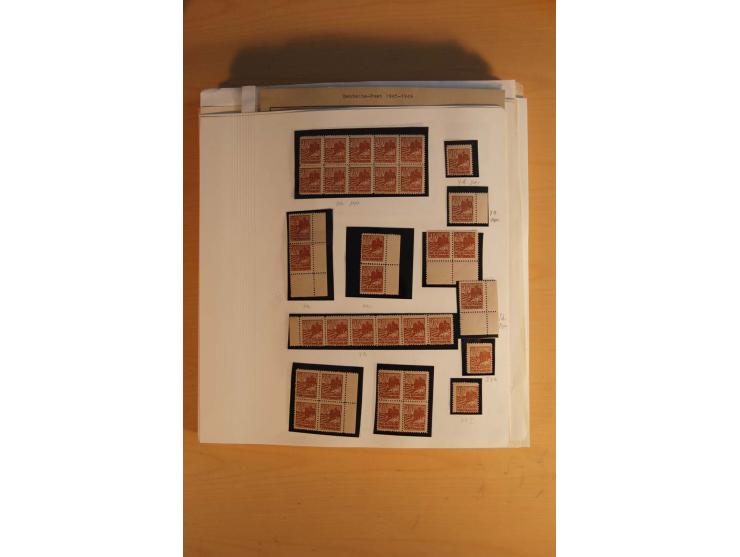 1945/49, sehr umfangreiche, ungebrauchte/postfrische und gestempelte Sammlung inkl. einiger Lokalausgaben mit vielen Farben, 
