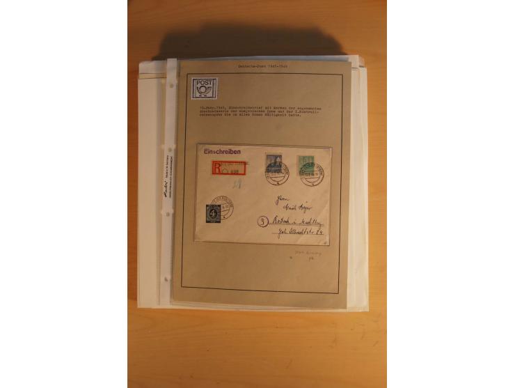 1945/49, sehr umfangreiche, ungebrauchte/postfrische und gestempelte Sammlung inkl. einiger Lokalausgaben mit vielen Farben, 