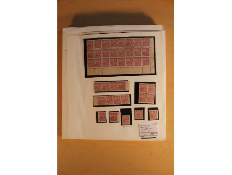 1945/49, sehr umfangreiche, ungebrauchte/postfrische und gestempelte Sammlung inkl. einiger Lokalausgaben mit vielen Farben, 