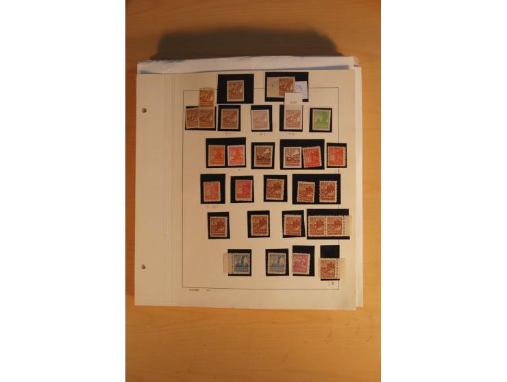 1945/49, sehr umfangreiche, ungebrauchte/postfrische und gestempelte Sammlung inkl. einiger Lokalausgaben mit vielen Farben, 