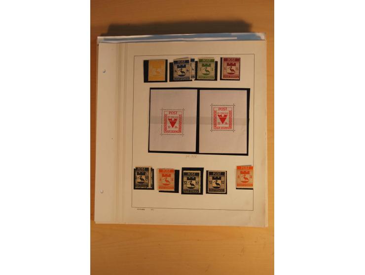 1945/49, sehr umfangreiche, ungebrauchte/postfrische und gestempelte Sammlung inkl. einiger Lokalausgaben mit vielen Farben, 