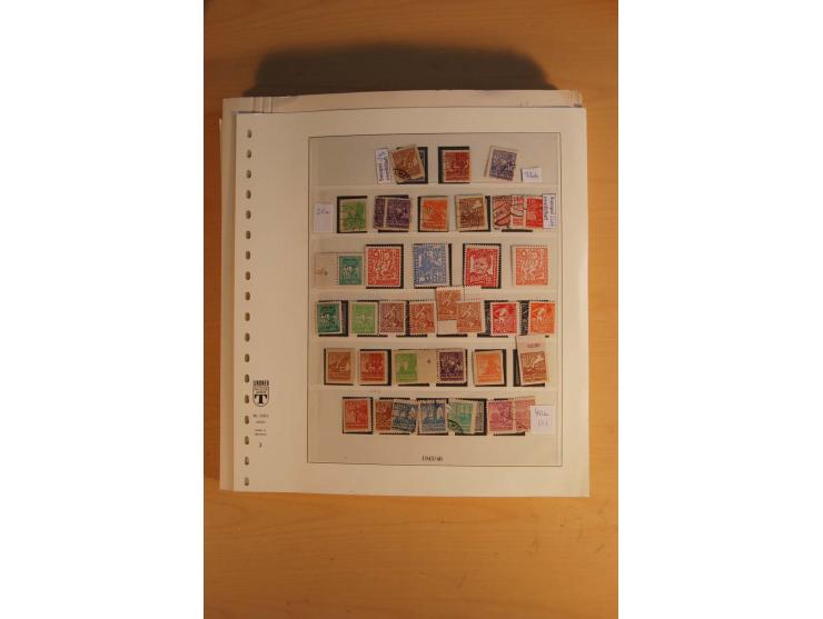 1945/49, sehr umfangreiche, ungebrauchte/postfrische und gestempelte Sammlung inkl. einiger Lokalausgaben mit vielen Farben, 
