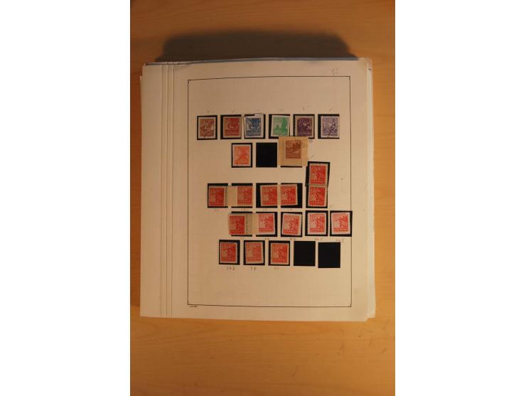 1945/49, sehr umfangreiche, ungebrauchte/postfrische und gestempelte Sammlung inkl. einiger Lokalausgaben mit vielen Farben, 