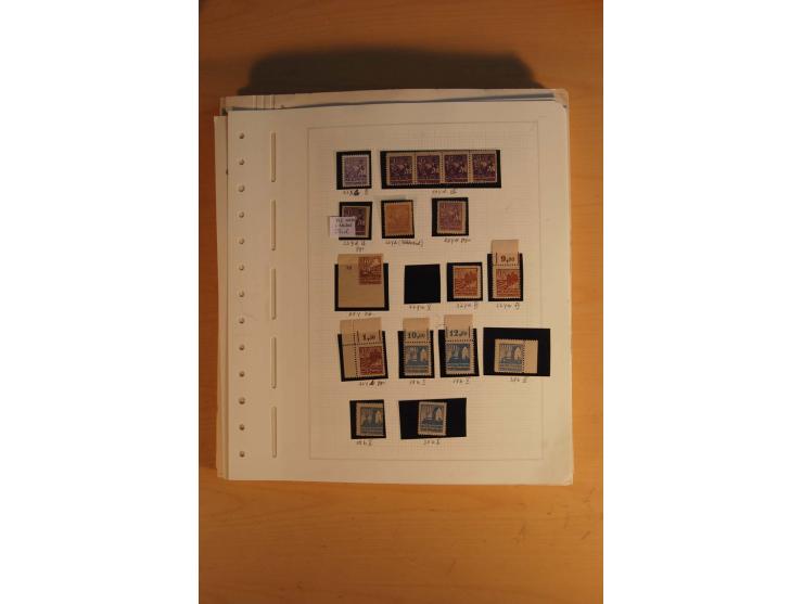 1945/49, sehr umfangreiche, ungebrauchte/postfrische und gestempelte Sammlung inkl. einiger Lokalausgaben mit vielen Farben, 