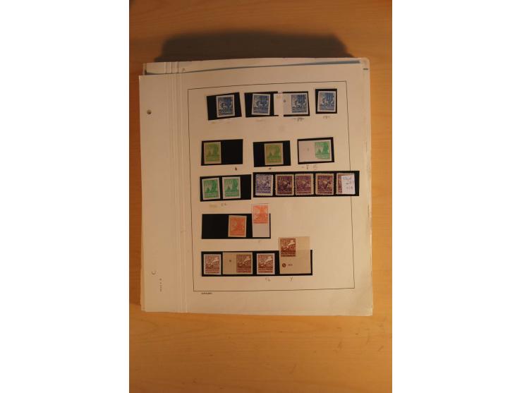 1945/49, sehr umfangreiche, ungebrauchte/postfrische und gestempelte Sammlung inkl. einiger Lokalausgaben mit vielen Farben, 