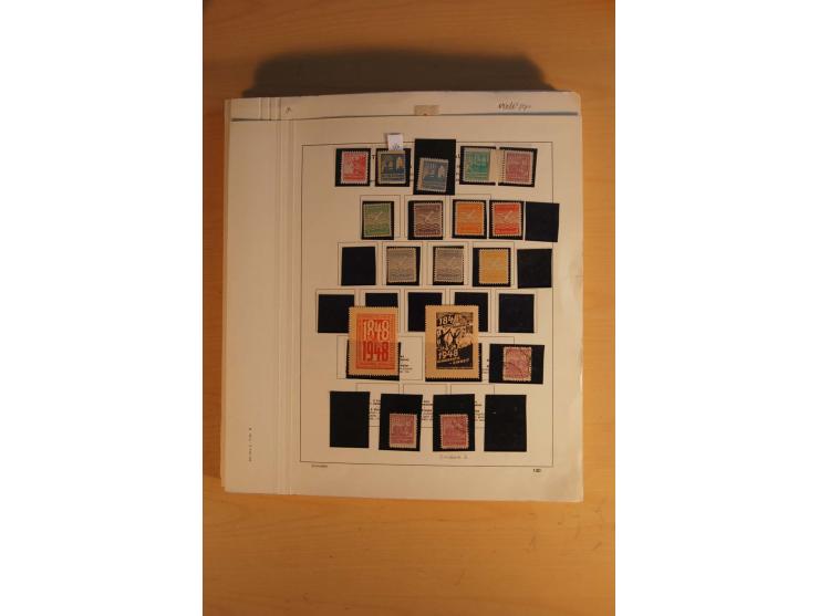 1945/49, sehr umfangreiche, ungebrauchte/postfrische und gestempelte Sammlung inkl. einiger Lokalausgaben mit vielen Farben, 