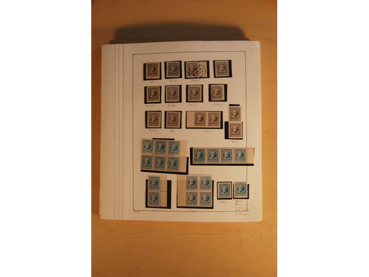 1945/49, sehr umfangreiche, ungebrauchte/postfrische und gestempelte Sammlung inkl. einiger Lokalausgaben mit vielen Farben, 
