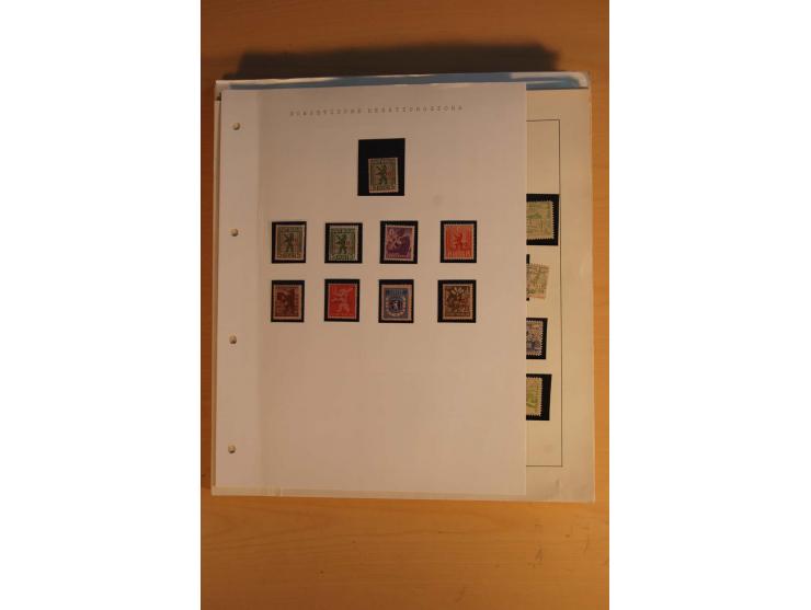 1945/49, sehr umfangreiche, ungebrauchte/postfrische und gestempelte Sammlung inkl. einiger Lokalausgaben mit vielen Farben, 
