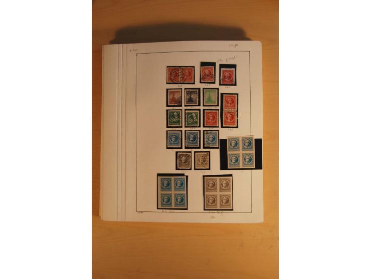 1945/49, sehr umfangreiche, ungebrauchte/postfrische und gestempelte Sammlung inkl. einiger Lokalausgaben mit vielen Farben, 