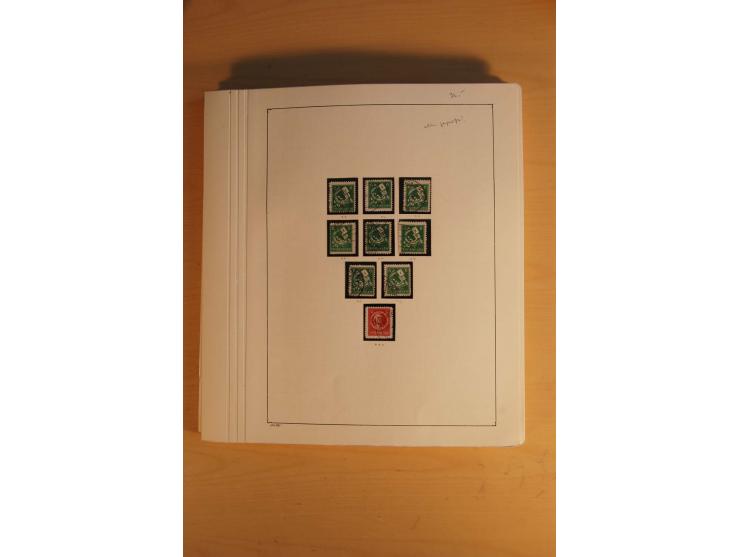 1945/49, sehr umfangreiche, ungebrauchte/postfrische und gestempelte Sammlung inkl. einiger Lokalausgaben mit vielen Farben, 